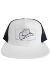 White Hat white hat trucker hat