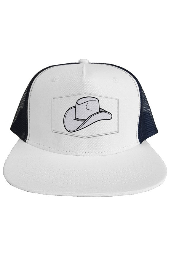 White Hat white hat trucker hat